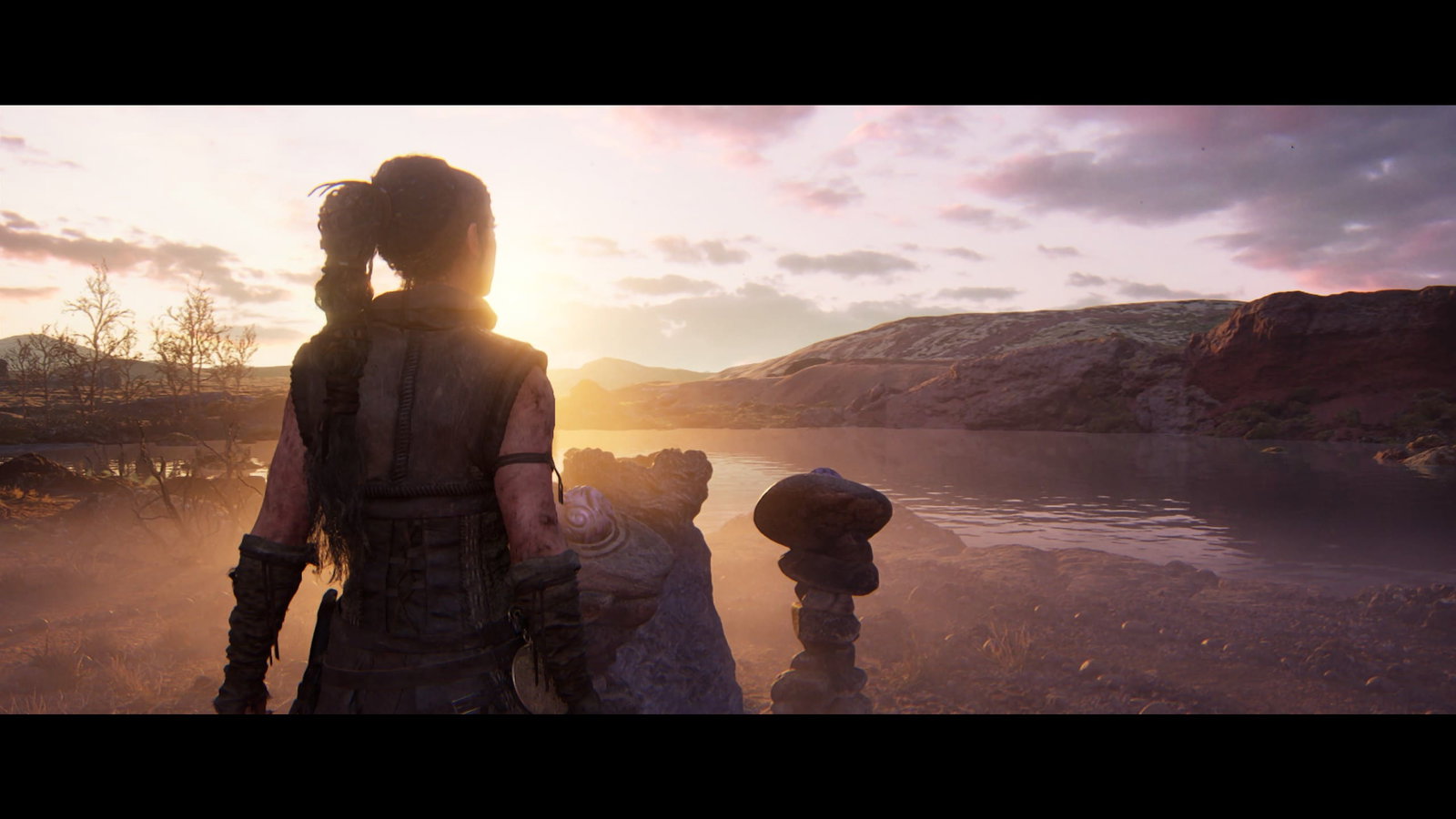 Пейзаж, интегрированный в головоломку в Hellblade 2в