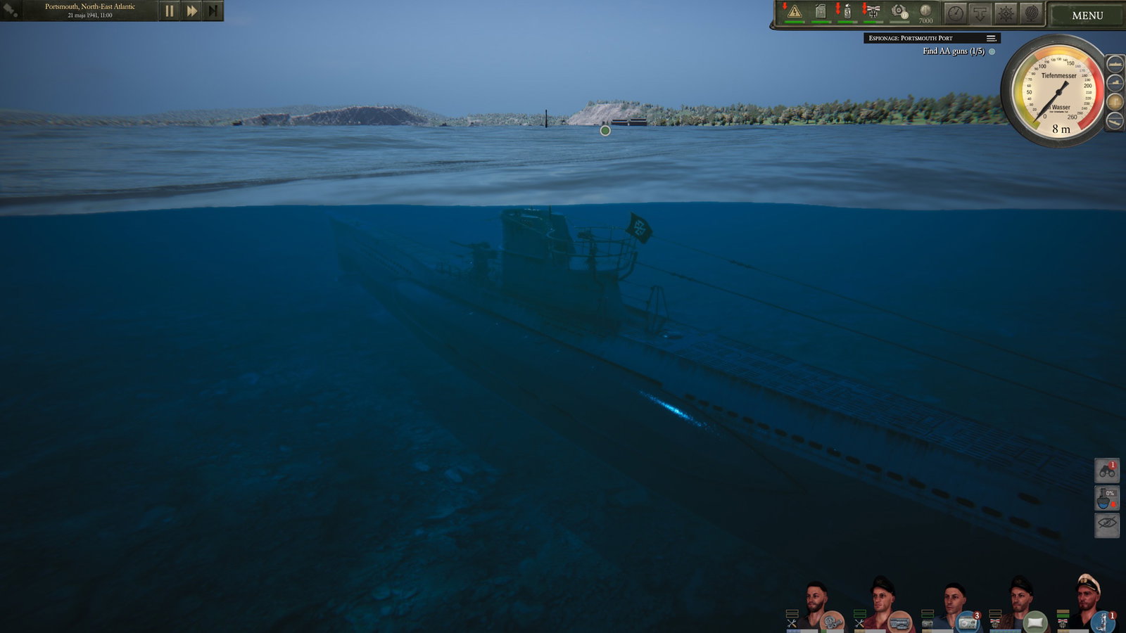 В Steam вышел симулятор подводной лодки Uboat