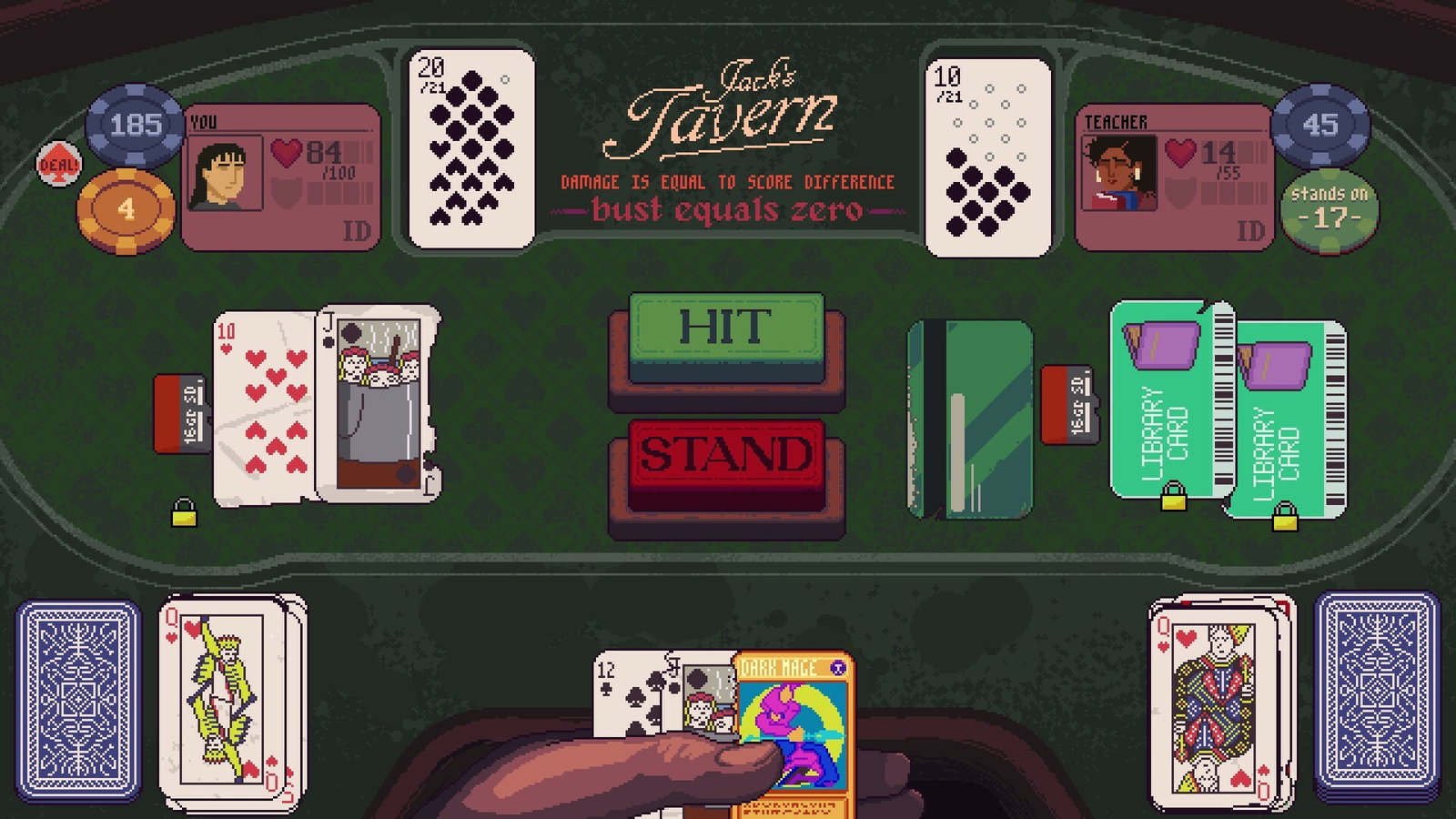 Вышел roguelike-блэкджек Dungeons & Degenerate Gamblers