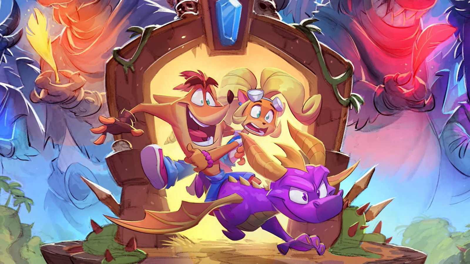 Отмененная Crash Bandicoot 5 была кроссовером с Spyro the Dragon