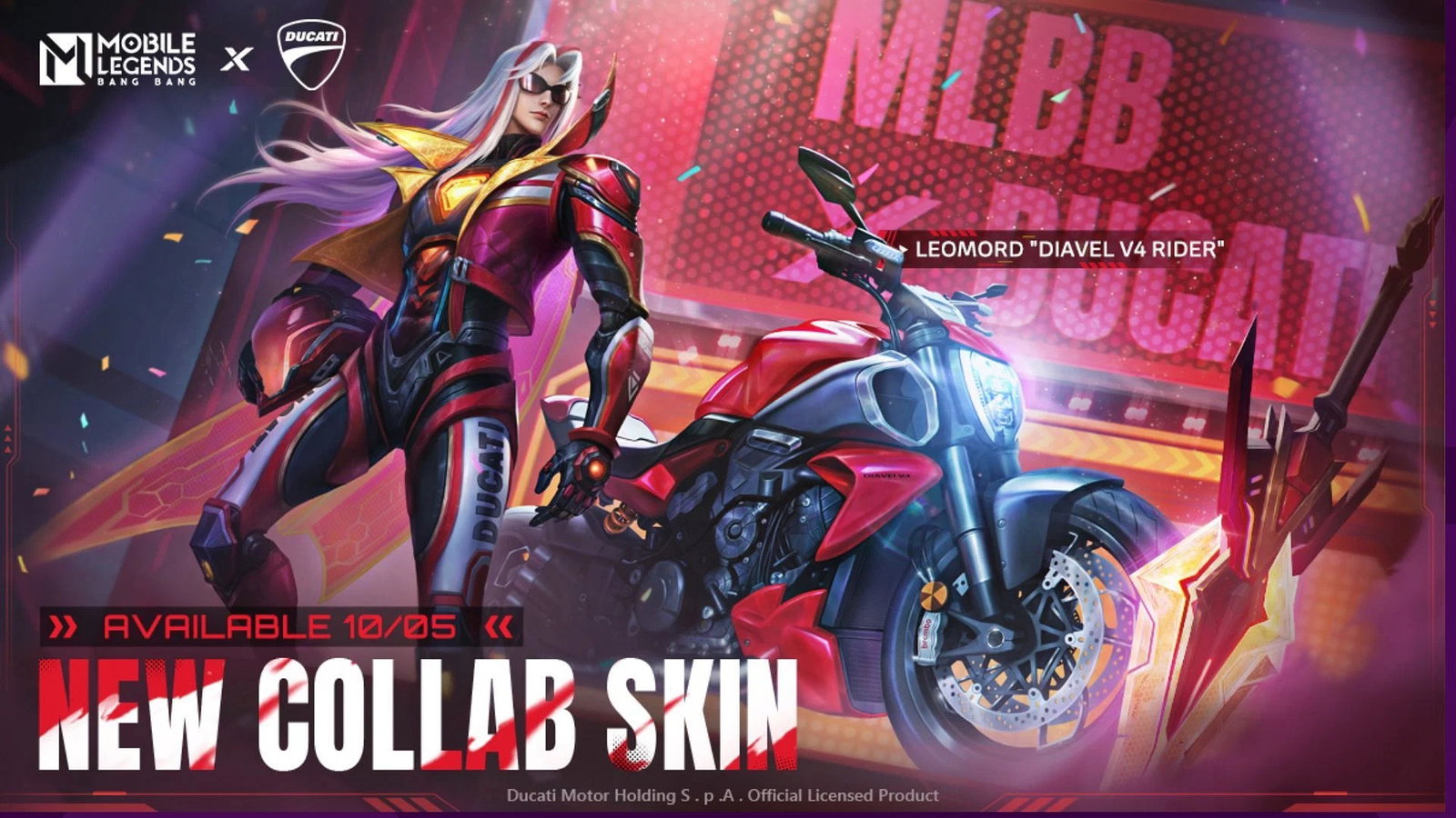 В Mobile Legends: Bang Bang началась коллаборация с Ducati