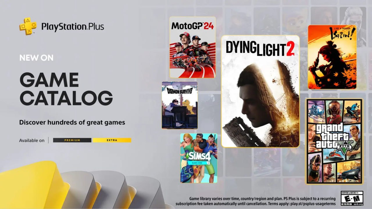 Dying Light 2: Stay Human, Grand Theft Auto V и Like a Dragon: Ishin станут бесплатными для подписчиков PS Plus