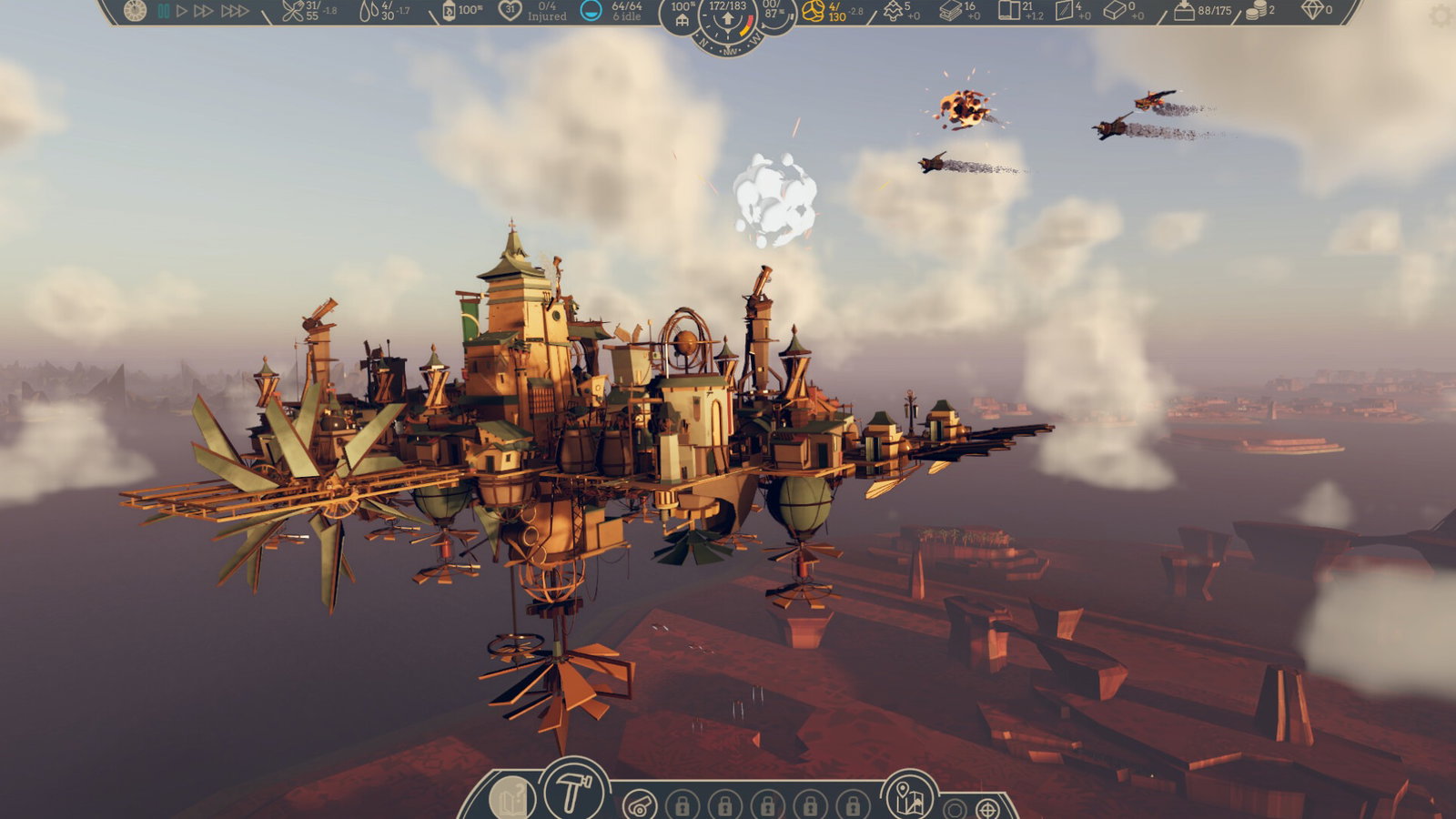 В Steam вышел симулятор строительства летающих городов Airborne Empire — Kupikod Media